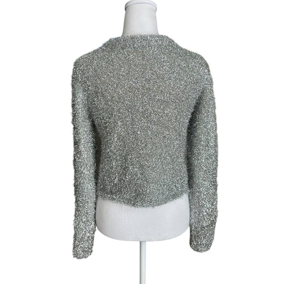 Mango Women's Crewneck Lurex Sweater Size Small - Picture 3 of 17